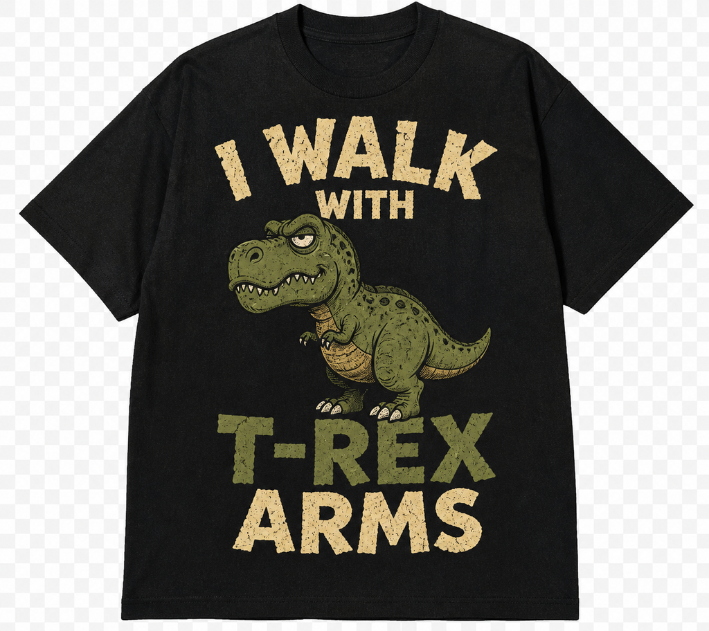 I Walk With T-Rex Arms Graphic T-Shirt