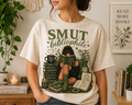 SMUT BIBLIOPHILE T-SHIRT-- Green Print