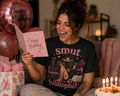 Smut Bibliophile T-Shirt--Pink Print